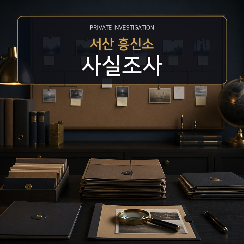 서산 사실관계 조사 전문 흥신소