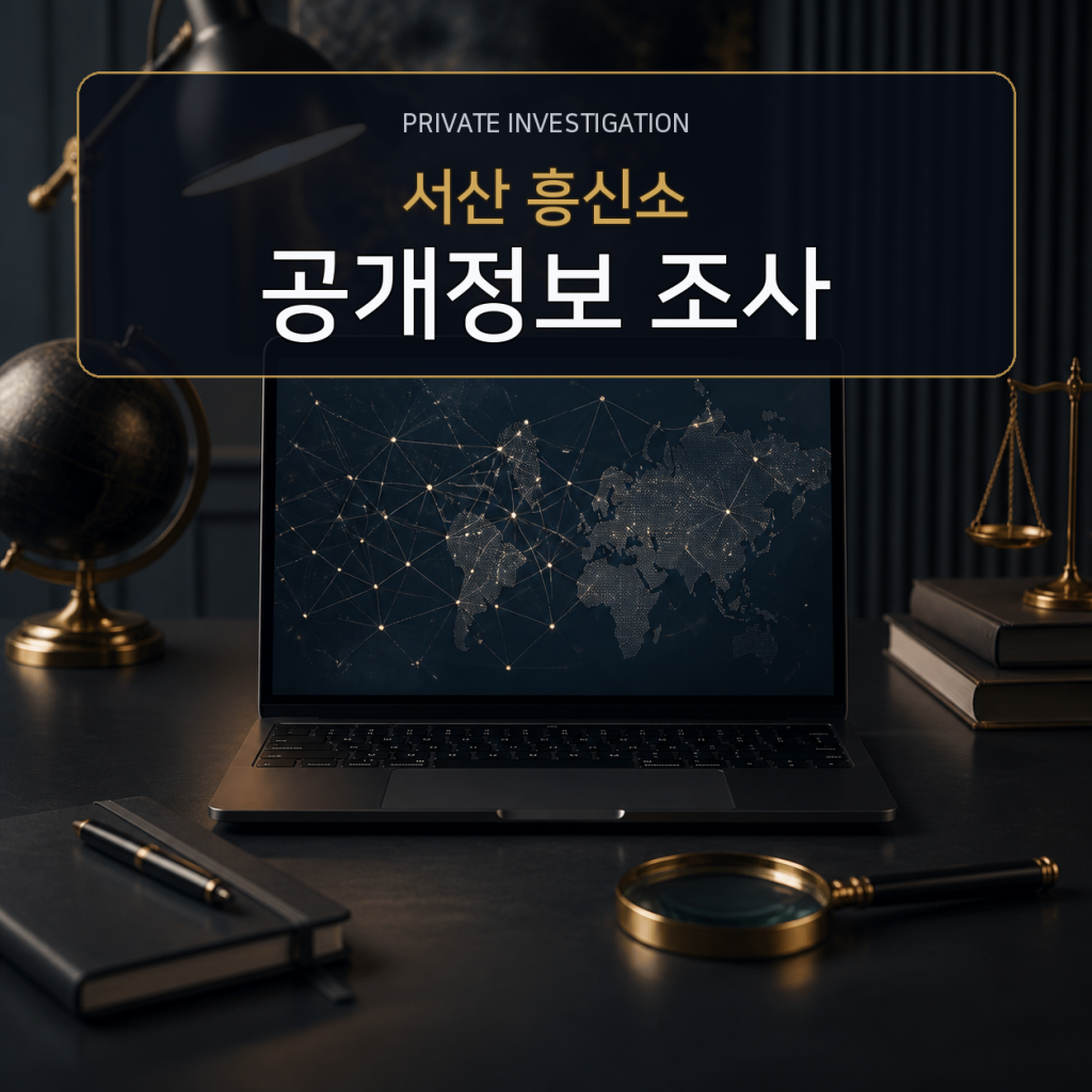 서산 디지털 공개정보 조사 전문 흥신소