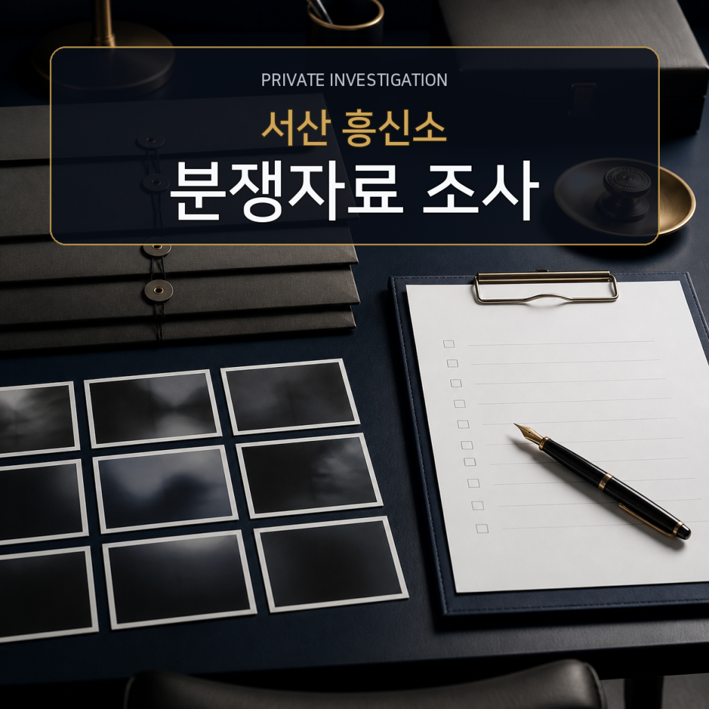 서산 분쟁자료 조사 전문 흥신소